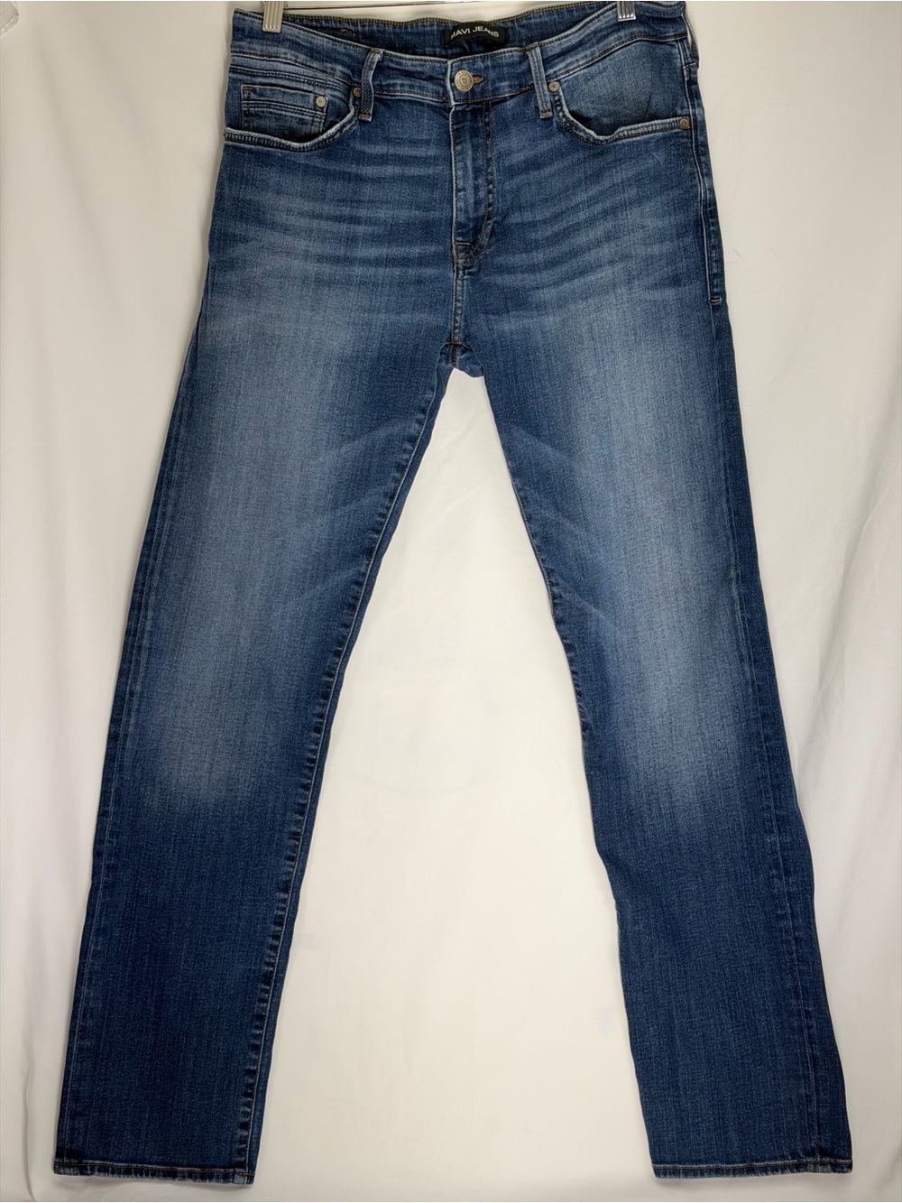 Mavi Jeans Mens 34x34 Straight Leg Blue Medium Wash Stretch Denim Made in Turkey